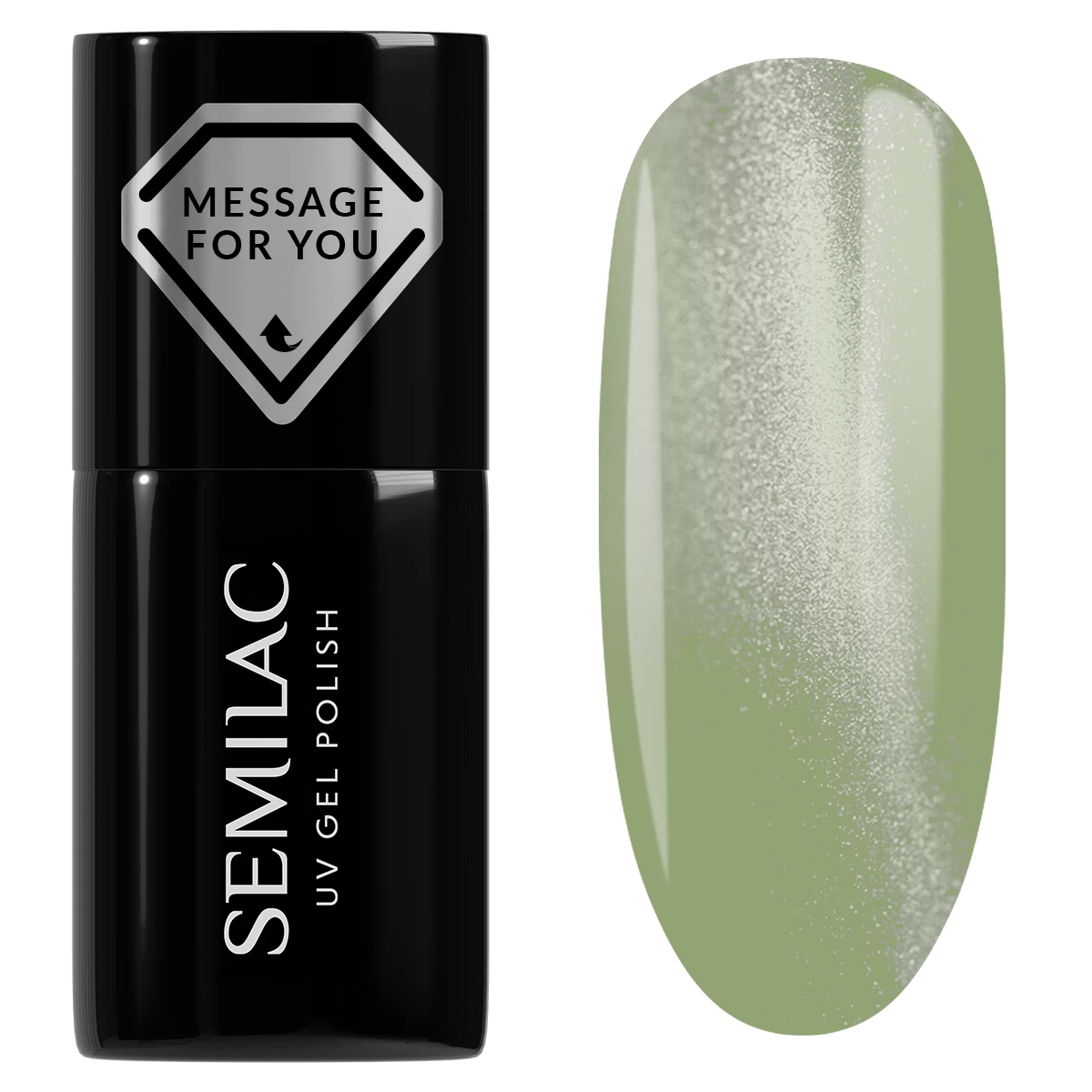 732 Pistachio Latte Gloss - Semilac Soak Off Gel / Hybrid Nail Polish
