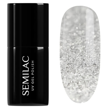 605 White Flash - Semilac Soak Off Gel / Hybrid Nail Polish