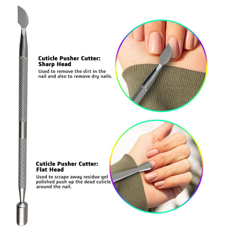 Cuticle Pusher Stainless Steel 5.2 in G.E