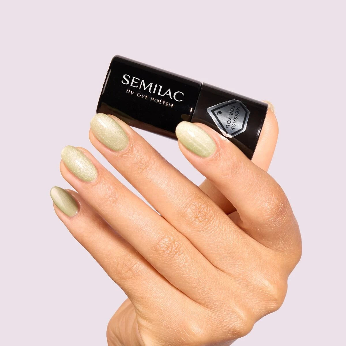 732 Pistachio Latte Gloss - Semilac Soak Off Gel / Hybrid Nail Polish