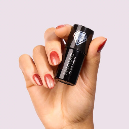 734 Toffee Jelly Gloss - Semilac Soak Off Gel / Hybrid Nail Polish