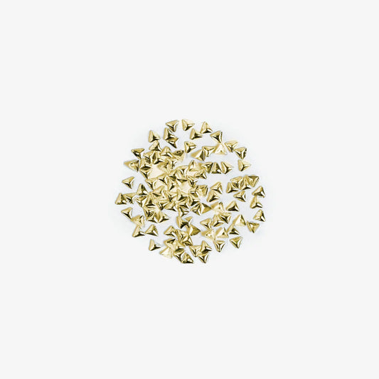 774 Semilac Golden Triangle Nail Art Decorations 100 pcs