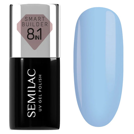 826 Semilac Smart Builder Calm Blue / Hybrid Nail Polish 8 in 1