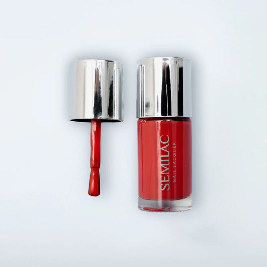 120 Nail Lacquer Classic Neon Red - Semilac Regular Nail Polish - SEMILAC USA