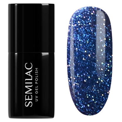 953 Mystery Blue - Semilac Soak Off Gel / Hybrid Nail Polish