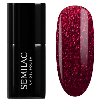 955 Holly Berry Red - Semilac Soak Off Gel / Hybrid Nail Polish