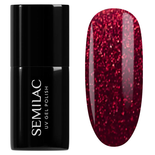 955 Holly Berry Red - Semilac Soak Off Gel / Hybrid Nail Polish
