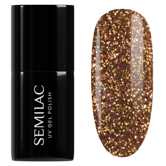 956 Vintage Gold - Semilac Soak Off Gel / Hybrid Nail Polish