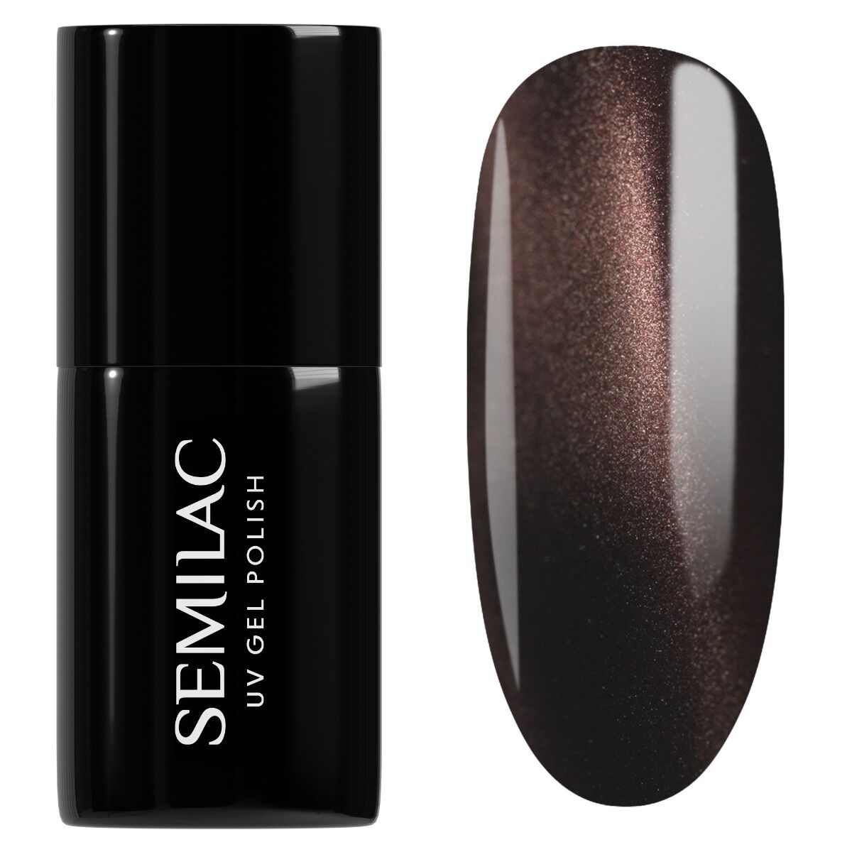 965 Chocolate Gloss  - Semilac Soak Off Gel / Hybrid Nail Polish