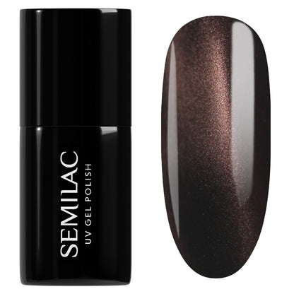 965 Chocolate Gloss  - Semilac Soak Off Gel / Hybrid Nail Polish