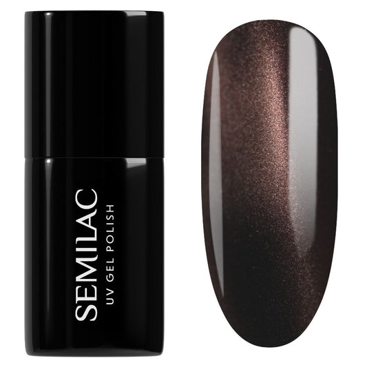 965 Chocolate Gloss  - Semilac Soak Off Gel / Hybrid Nail Polish