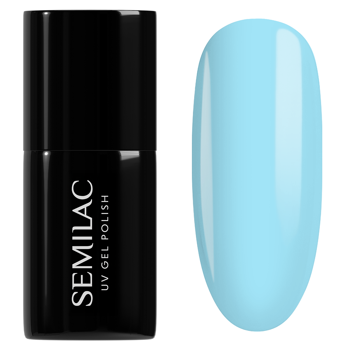 974 Bubbly Blue - Semilac Soak Off Gel / Hybrid Nail Polish - SEMILAC USA