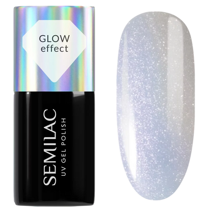 986 Milky Blue Glow - Semilac Soak Off Gel / Hybrid Nail Polish - SEMILAC USA