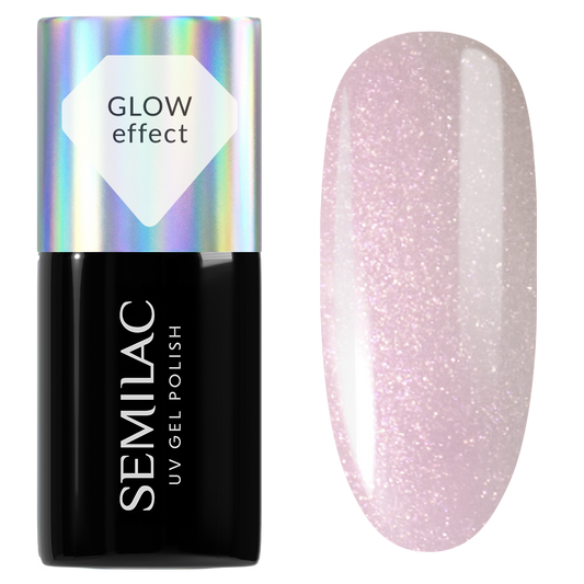 987 Cream Pink Glow - Semilac Soak Off Gel / Hybrid Nail Polish