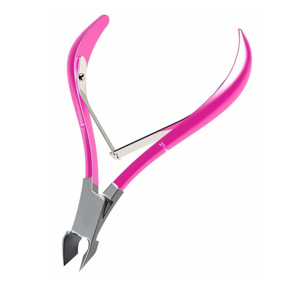 Cuticle Nipper Stainless Steel 1/4 Jaw GE Trimmer - Pink
