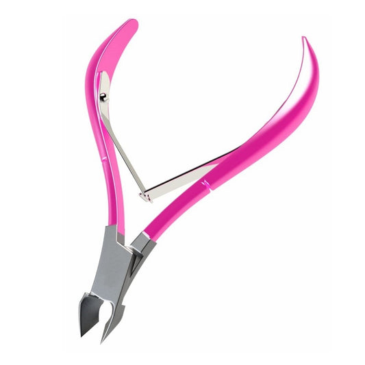 Cuticle Nipper Stainless Steel 1/4 Jaw GE Trimmer - Pink