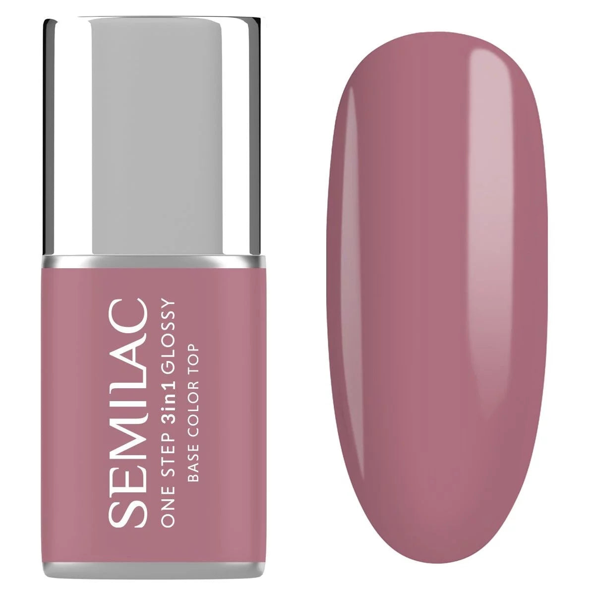 S201 Earth Pink - Semilac STEP ONE Hybrid 3IN1 Gel / Hybrid Nail Polish - SEMILAC USA