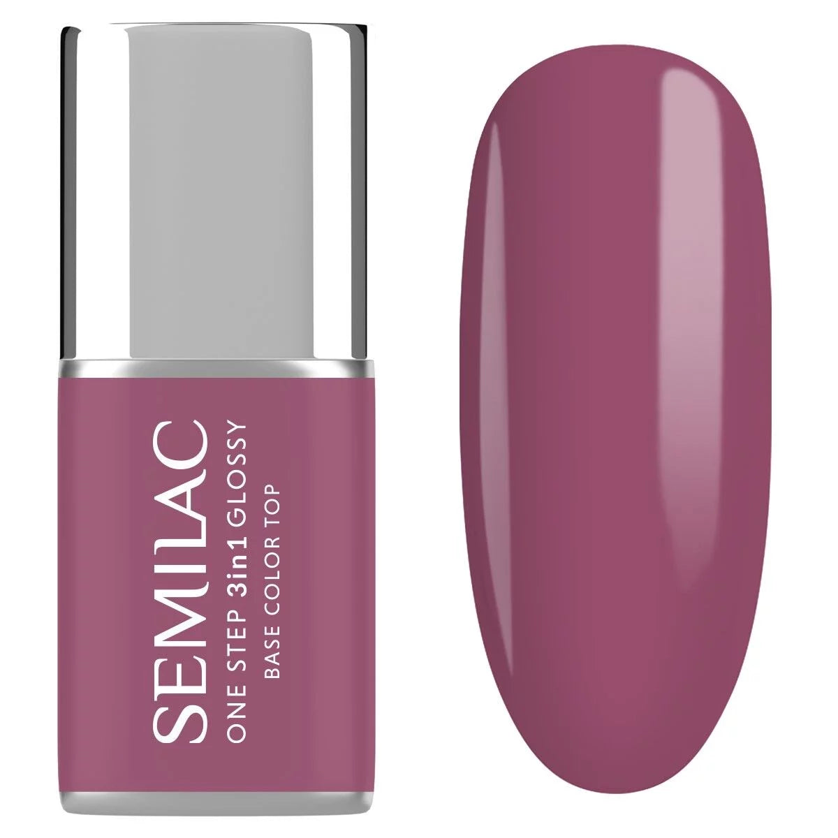 S205 Purple Beige - Semilac STEP ONE Hybrid 3IN1 Gel / Hybrid Nail Polish