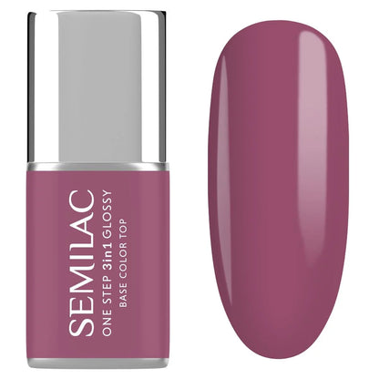 S205 Purple Beige - Semilac STEP ONE Hybrid 3IN1 Gel / Hybrid Nail Polish