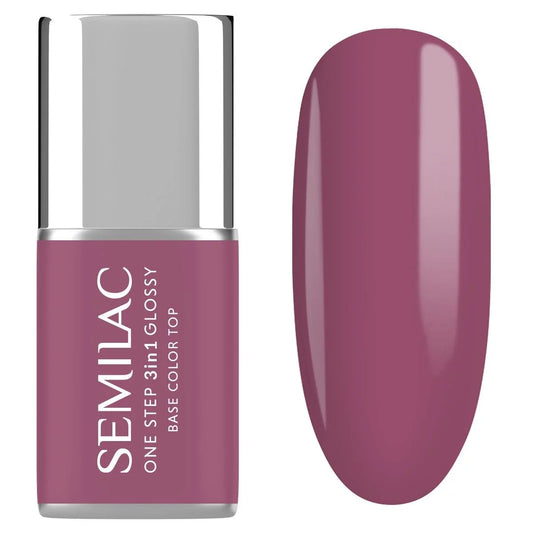 S205 Purple Beige - Semilac STEP ONE Hybrid 3IN1 Gel / Hybrid Nail Polish