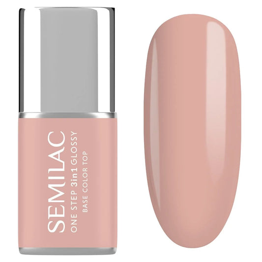 S450 Light Peach - Semilac STEP ONE Hybrid 3IN1 Gel / Hybrid Nail Polish