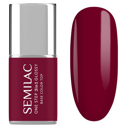S570 Dark Raspberry - Semilac STEP ONE Hybrid 3IN1 Gel / Hybrid Nail Polish - SEMILAC USA