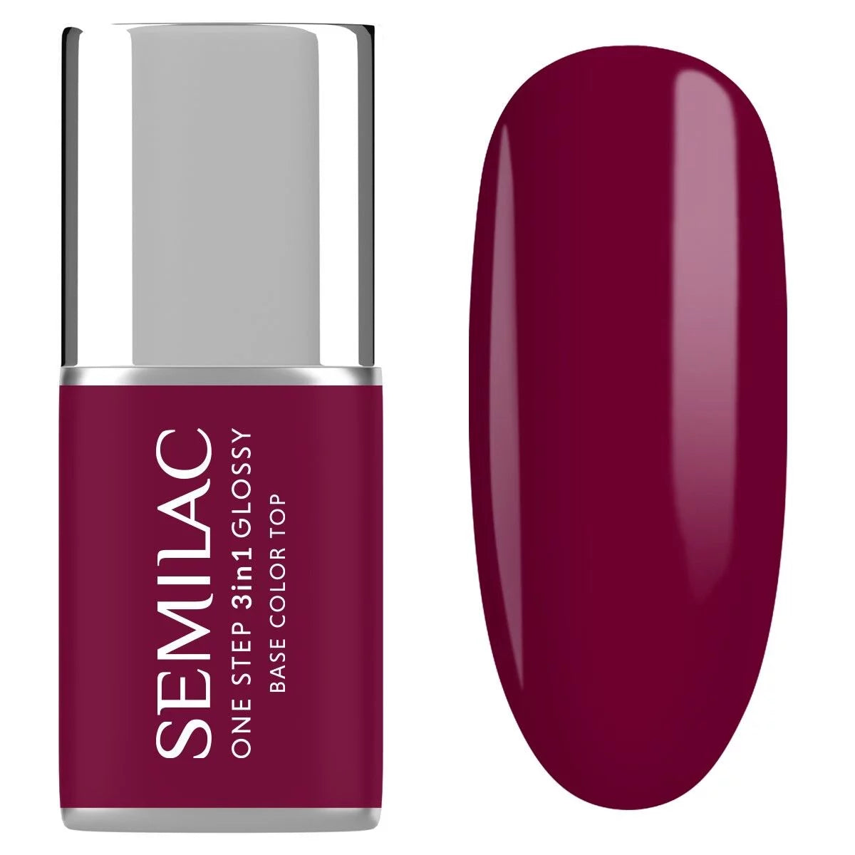 S775 Plum Wine - Semilac STEP ONE Hybrid 3IN1 Gel / Hybrid Nail Polish - SEMILAC USA