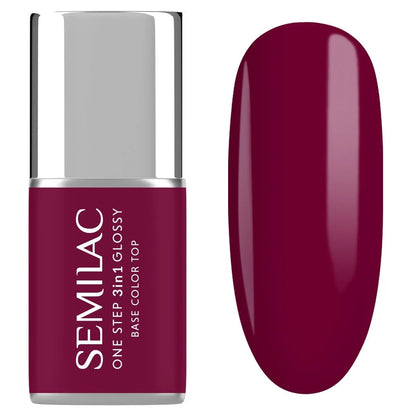S775 Plum Wine - Semilac STEP ONE Hybrid 3IN1 Gel / Hybrid Nail Polish - SEMILAC USA