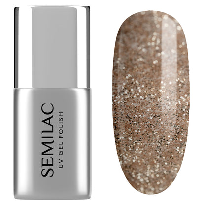 T33 Top No Wipe Old Money - Semilac Soak Off Gel / Hybrid Nail Polish