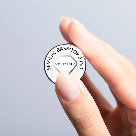Base / Top 2 in 1 - Semilac Soak Off Gel / Hybrid Nail Polish - SemilacUSA