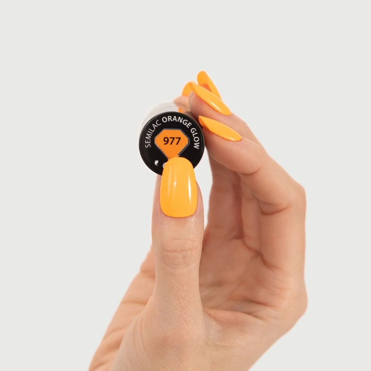 977 Orange Glow - Semilac Soak Off Gel / Hybrid Nail Polish - SEMILAC USA