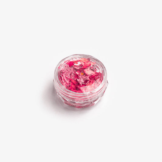 Semilac Flower Flakes Coral Blossom
