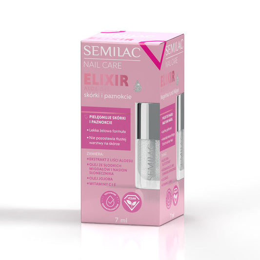 Semilac Nail Care Gel Elixir with Aloe 7 ml