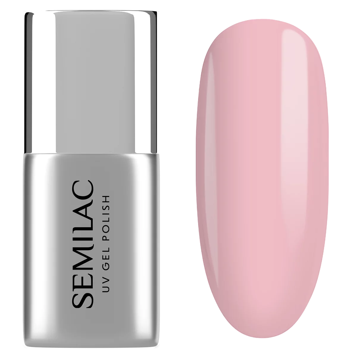 Semilac Fiber Base Pink Milk / Hybrid Nail Polish Base