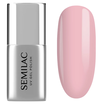 Semilac Fiber Base Pink Milk / Hybrid Nail Polish Base