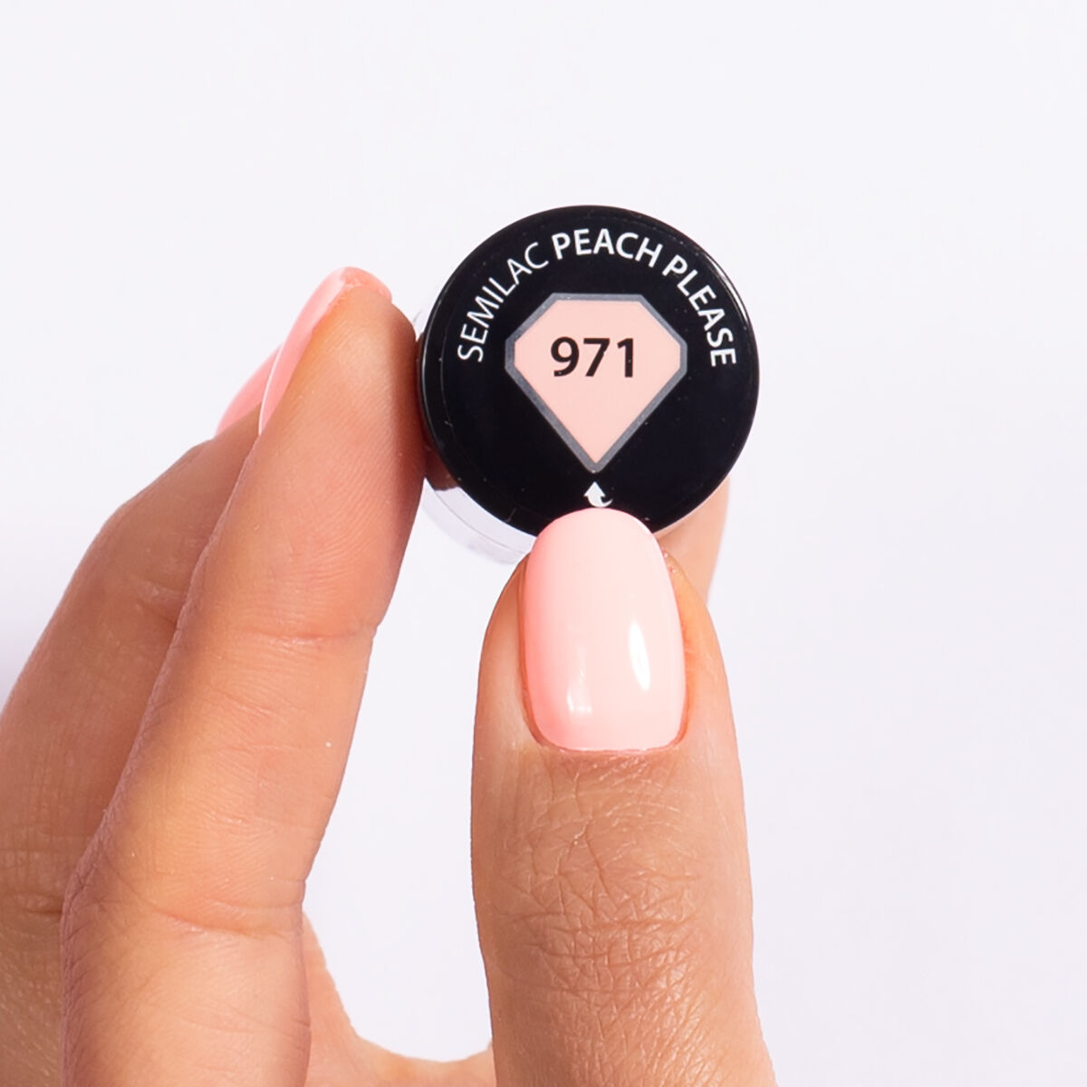 971 Peach Please - Semilac Soak Off Gel / Hybrid Nail Polish - SEMILAC USA