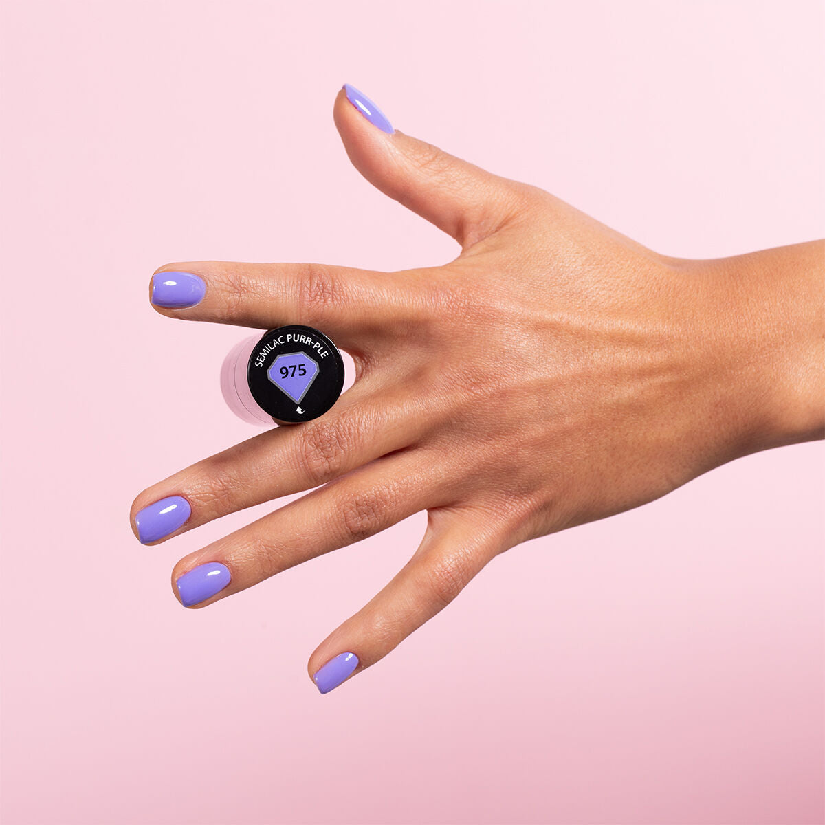 975 Purr-Ple - Semilac Soak Off Gel / Hybrid Nail Polish - SEMILAC USA