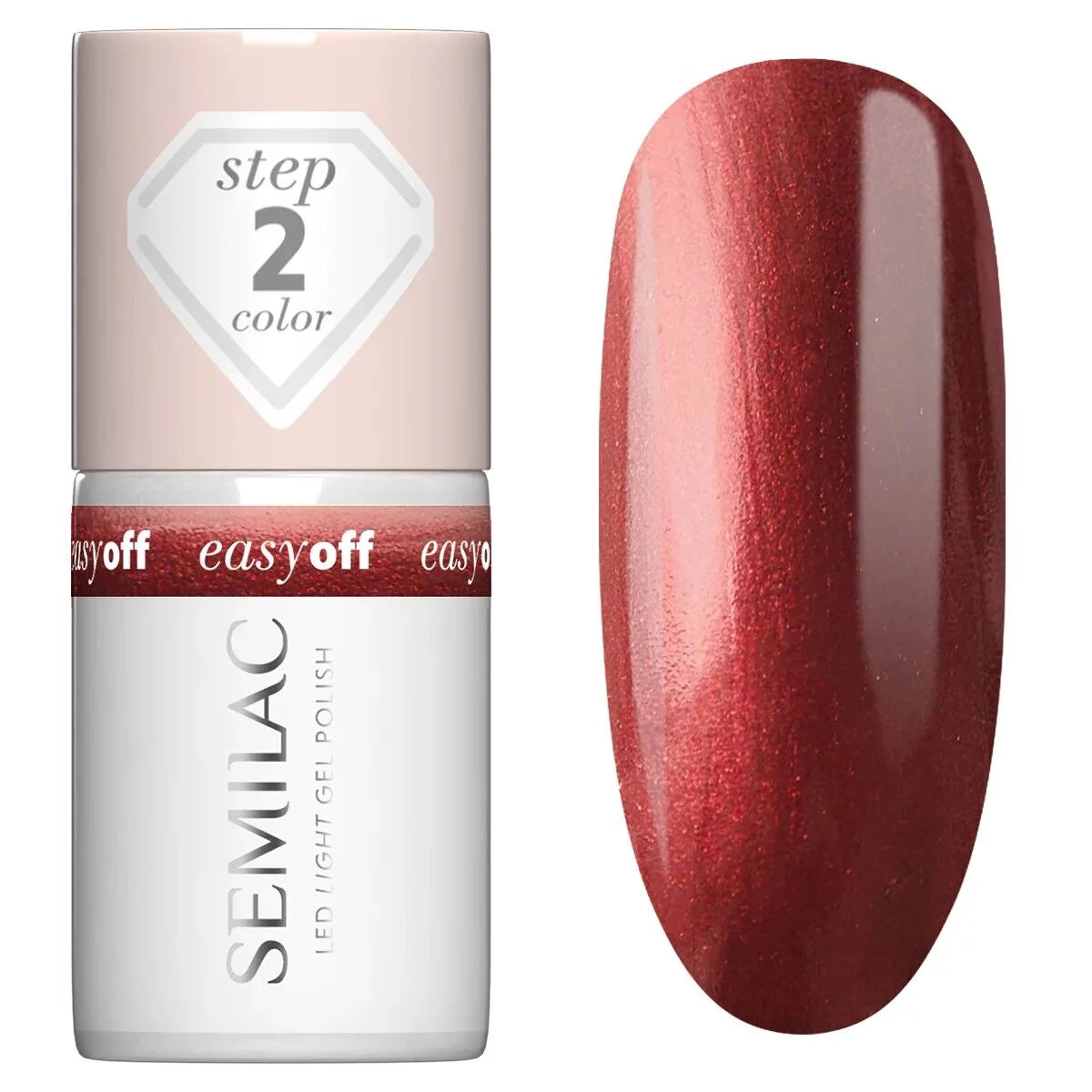 L22 Russet Red - Semilac Soak Off Gel / Hybrid Nail Polish