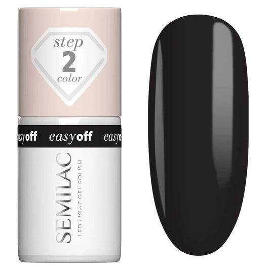 L24 Diamond Black - Semilac Soak Off Gel / Hybrid Nail Polish
