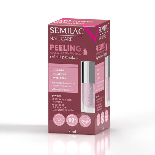 Semilac Nail Care Aloe & Cherry Blossom Cuticle and Nail Peeling 7 ml