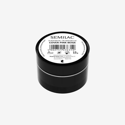 Semilac Builder Gel Cover Pink Beige 0.53 oz