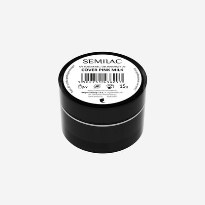 Semilac Builder Gel Cover Pink Milk 0.53 oz