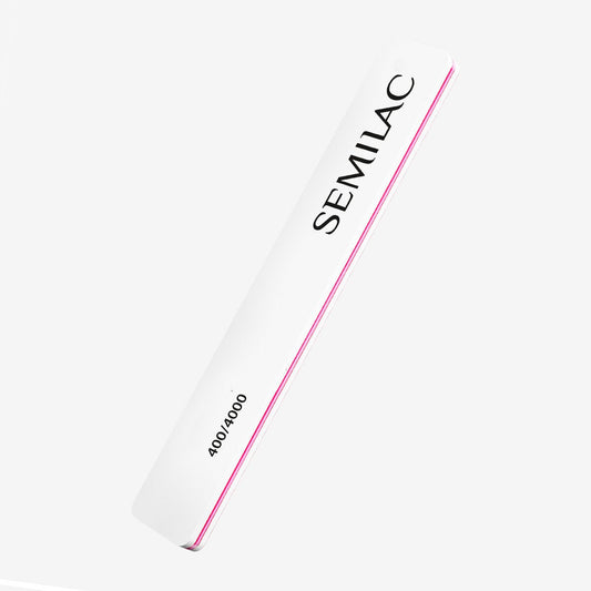 Semilac Quick Shine Nail File WHITE/PINK 400/4000 - SemilacUSA