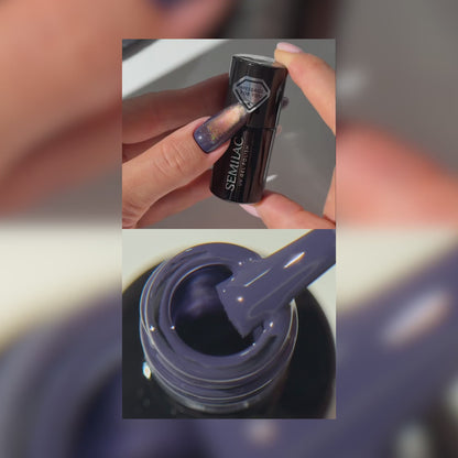 741 Navy Eclipse - Semilac Soak Off Gel / Hybrid Nail Polish