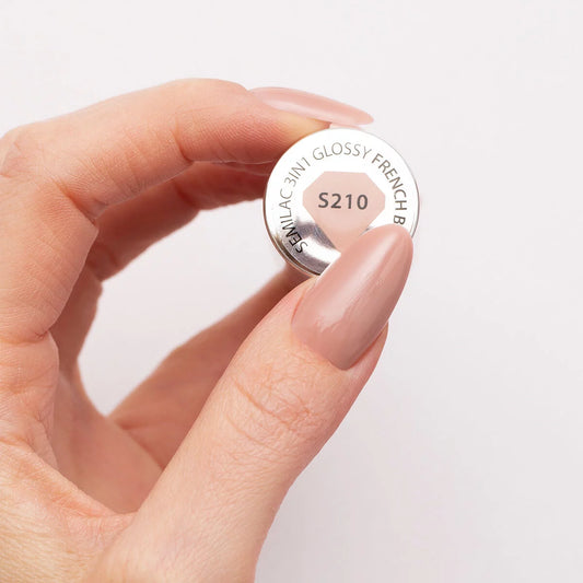 S210 French Beige - Semilac STEP ONE Hybrid 3IN1 Gel / Hybrid Nail Polish