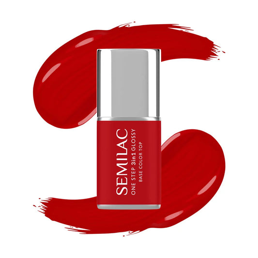 S530 Scarlet - Semilac STEP ONE Hybrid 3IN1 Gel / Hybrid Nail Polish