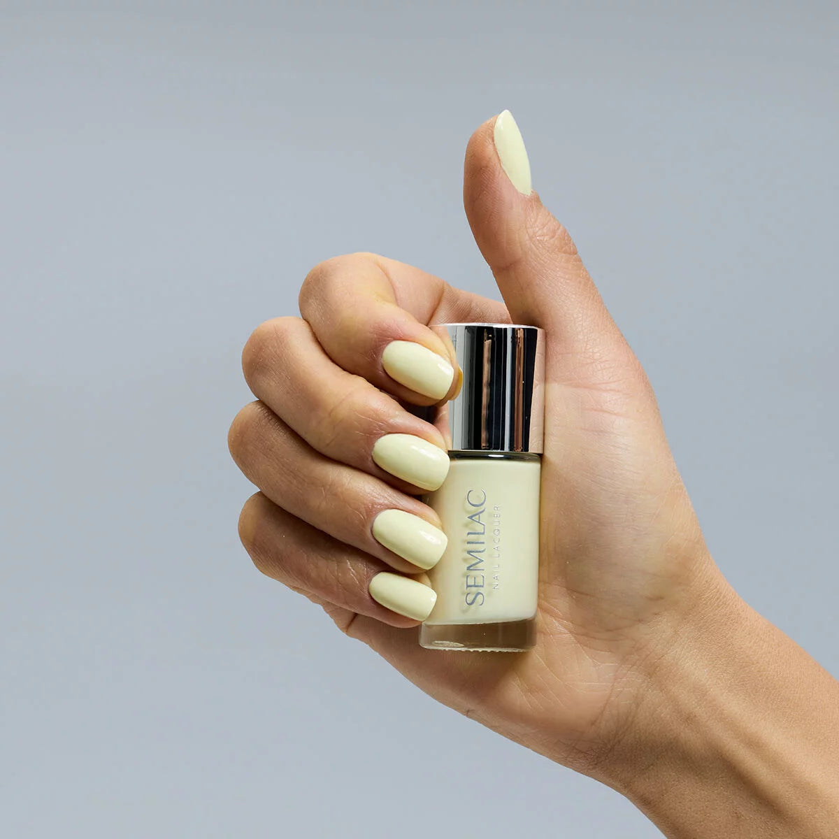 122 Nail Lacquer Classic Butter Yellow - Semilac Regular Nail Polish - SEMILAC USA