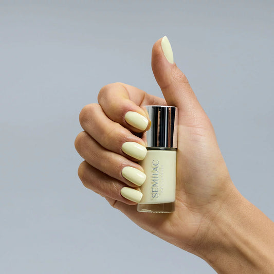 122 Nail Lacquer Classic Butter Yellow - Semilac Regular Nail Polish - SEMILAC USA