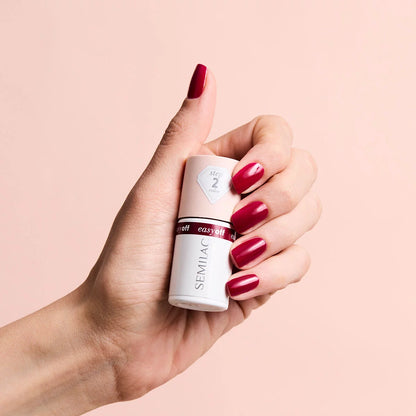 L19 EASY OFF Cherry Coke - Semilac Soak Off Gel / Hybrid Nail Polish