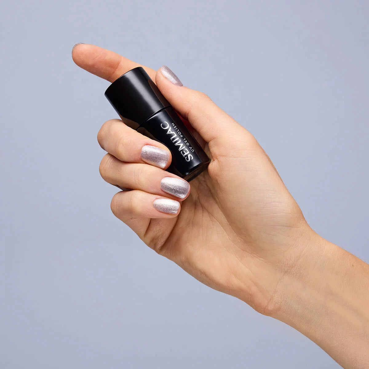 951 Silver Magnetic - Semilac Soak Off Gel / Hybrid Nail Polish